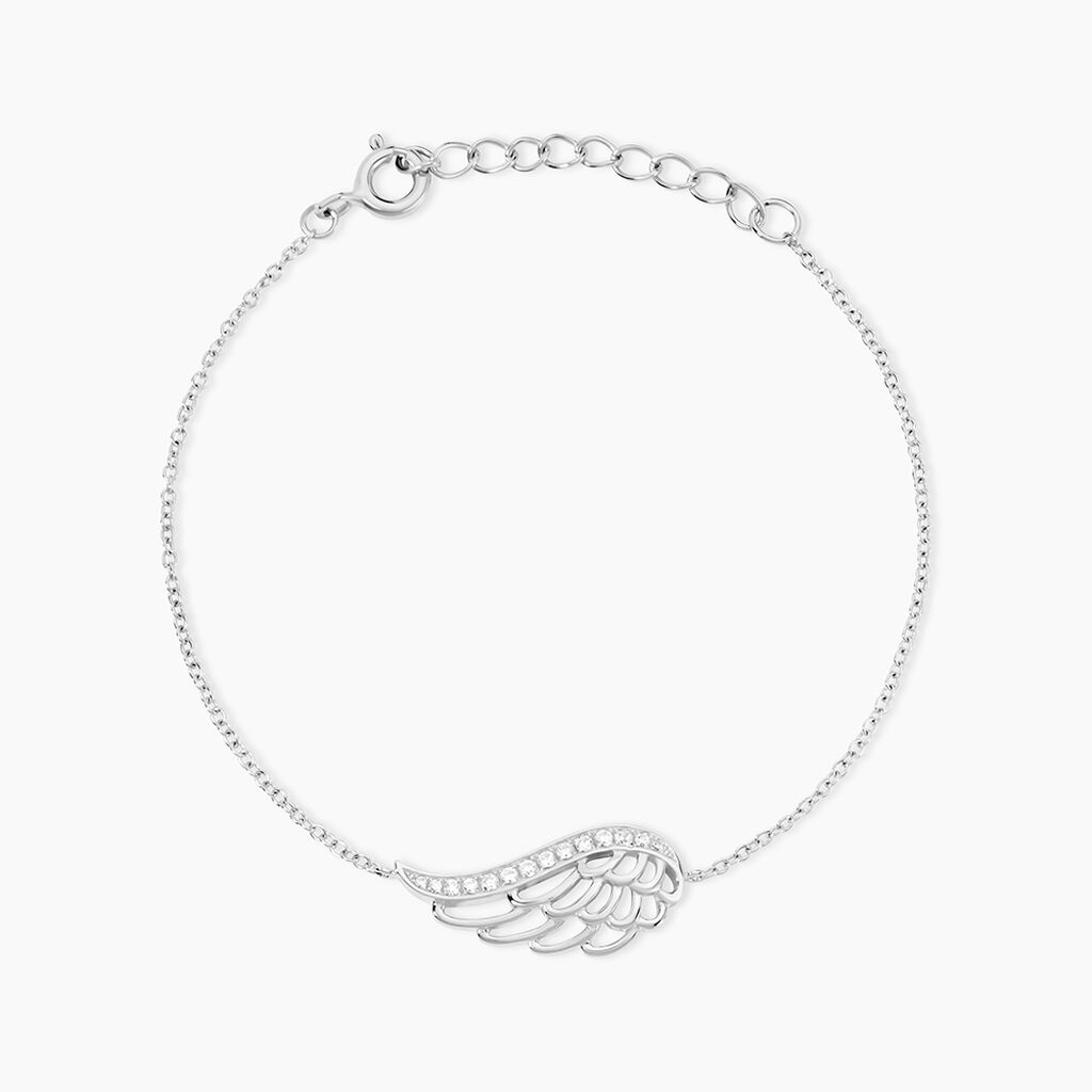Bracelet Soliana Argent Blanc Oxyde De Zirconium - Bracelets fantaisie Femme | Marc Orian