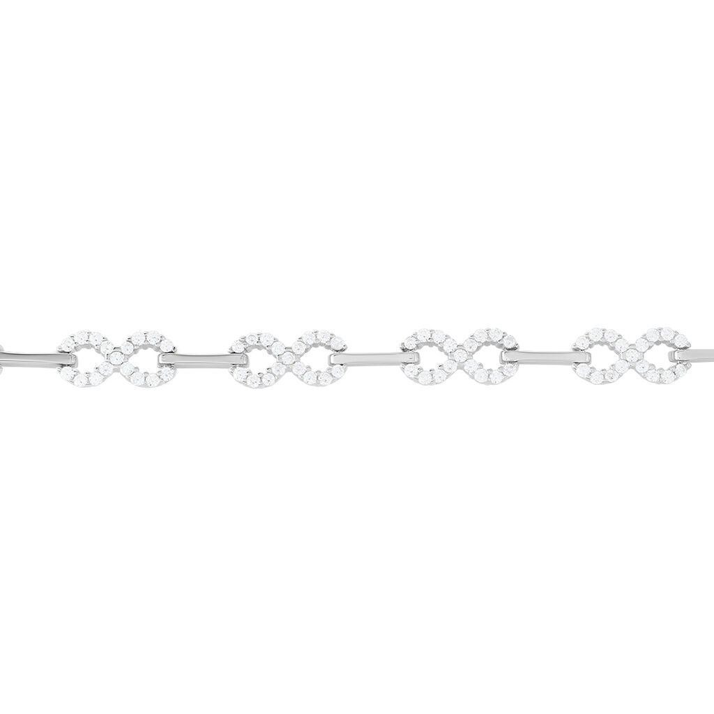Bracelet Coline Argent Blanc Oxyde De Zirconium - Bracelets chaînes Femme | Marc Orian