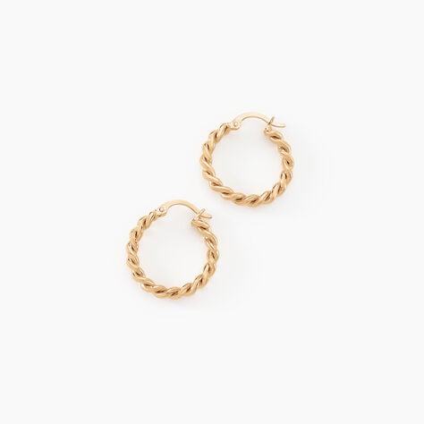 Cr&eacute;oles Plaqu&eacute; Or Jaune Isaiah - Cr&eacute;oles Femme | Marc Orian