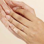 Bague Solitaire Abriel Or Blanc Oxyde De Zirconium - Solitaires Femme | Marc Orian