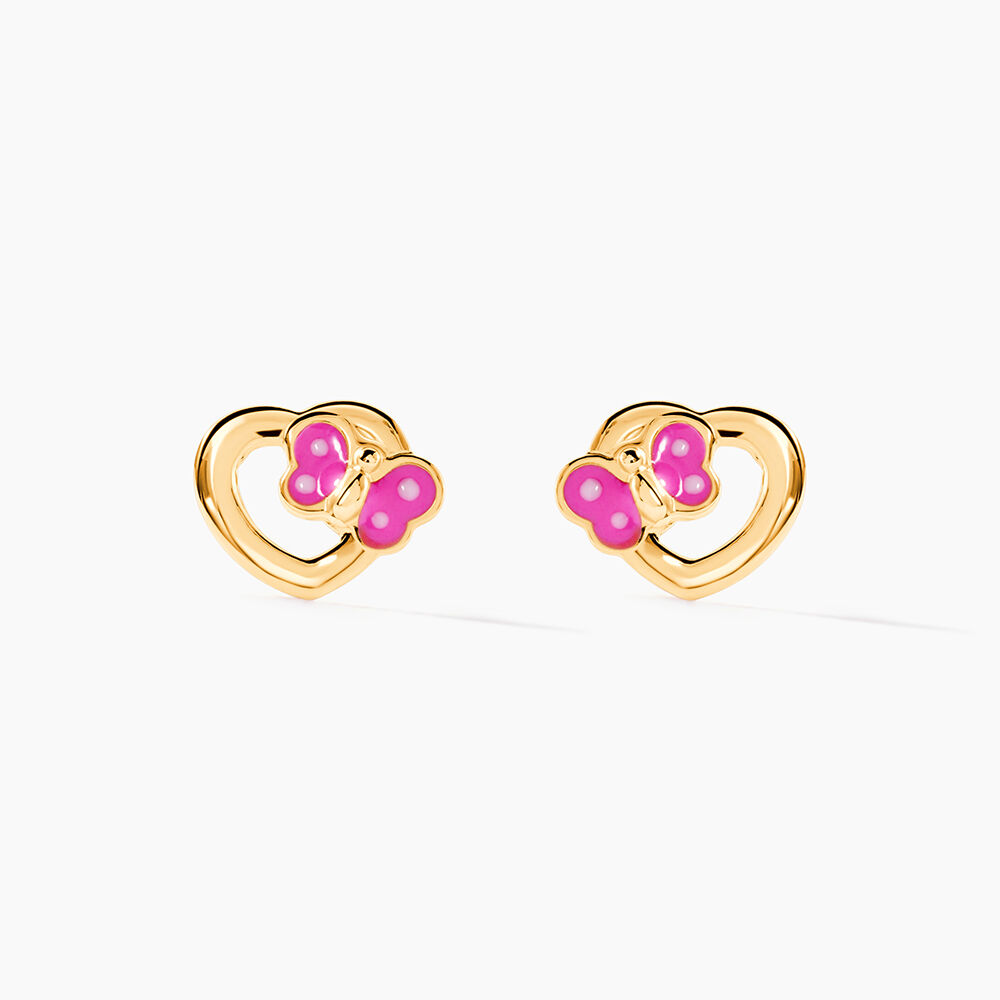 Boucles D'oreilles Puces Or Jaune Myrthale - Puces Enfant | Marc Orian