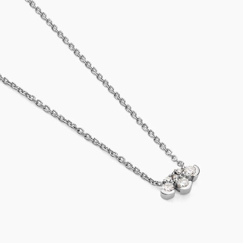 Collier Orhiane Argent Blanc Diamant Synthétique - Colliers avec pierres Femme | Marc Orian