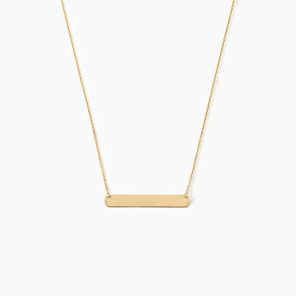 Collier Beavis Or Jaune - Bijoux personnalis&eacute;s Femme | Marc Orian