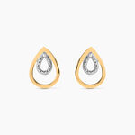 Boucles D'Oreilles Puces Jozsi Or Jaune Diamant - Puces Femme | Marc Orian