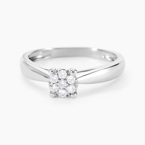 Bague Solitaire Artemis Or Blanc Diamant - Solitaires Femme | Marc Orian