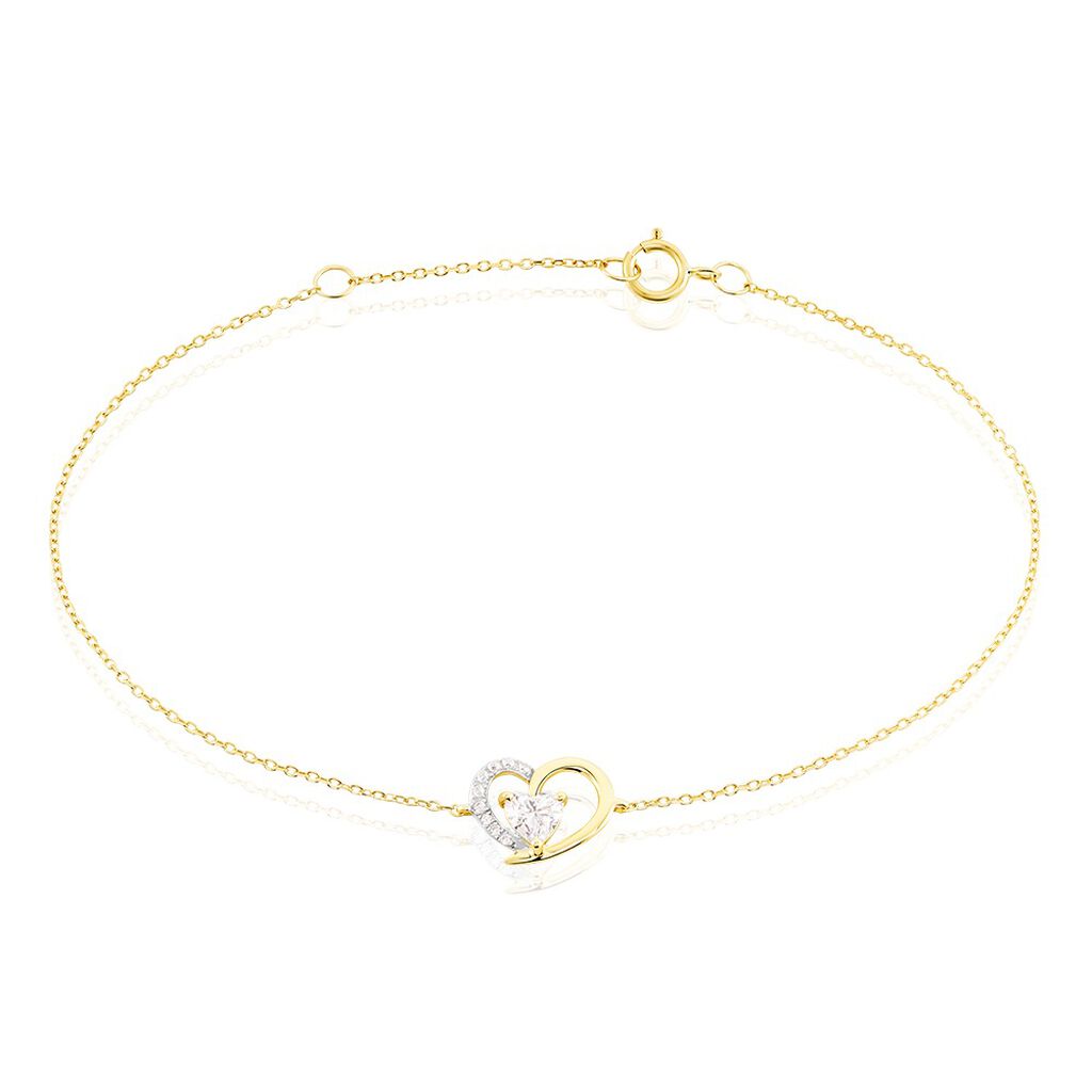 Bracelet Eliana Or Jaune Oxyde De Zirconium - Bracelets chaînes Femme | Marc Orian