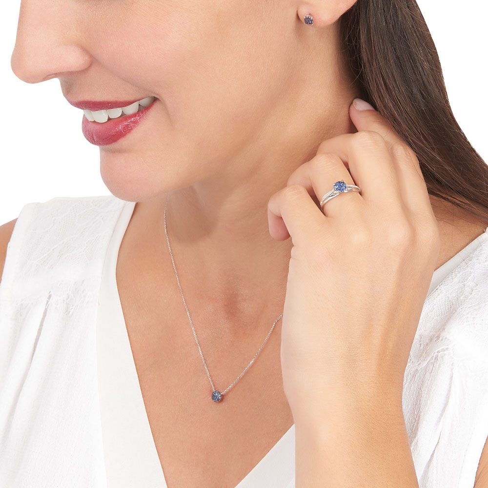 Collier Kate Or Blanc Saphir - Colliers avec pierres Femme | Marc Orian