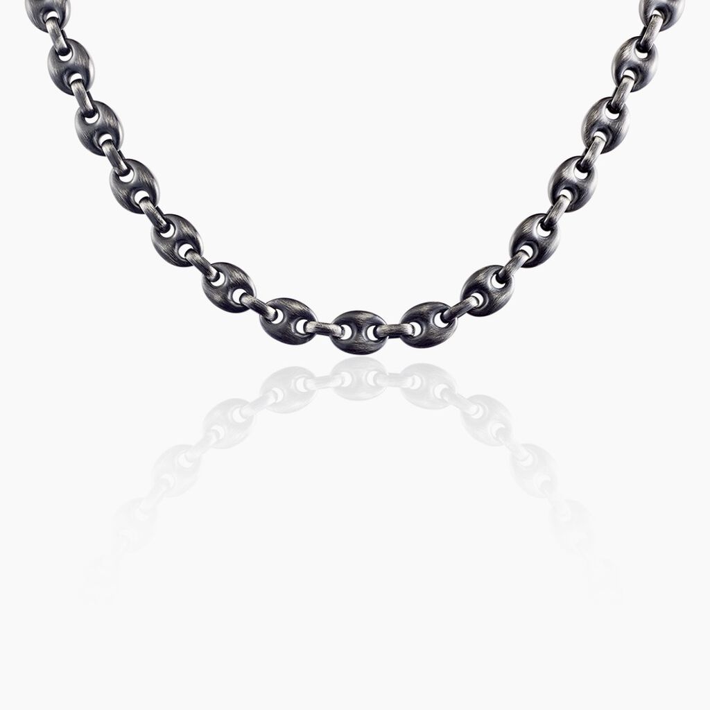 Collier Phebus Him Acier Blanc - Bracelets mailles Homme | Marc Orian