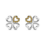 Boucles D'oreilles Puces Sigrid Argent Blanc Oxyde De Zirconium - Puces Femme | Marc Orian