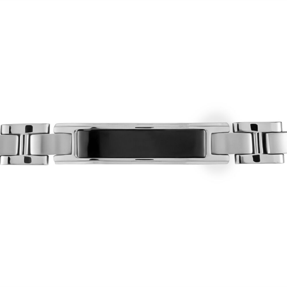 Bracelet Identité Acier Blanc Arvernus - Bracelets chaînes Homme | Marc Orian