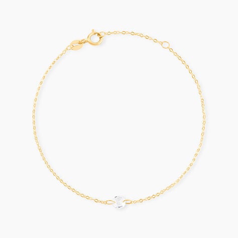 Bracelet Or Jaune Emilee Oxyde De Zirconium - Bracelets chaînes Enfant | Marc Orian
