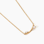 Collier Doline Plaqu&eacute; Or Jaune Oxyde De Zirconium - Colliers avec pierres Femme | Marc Orian