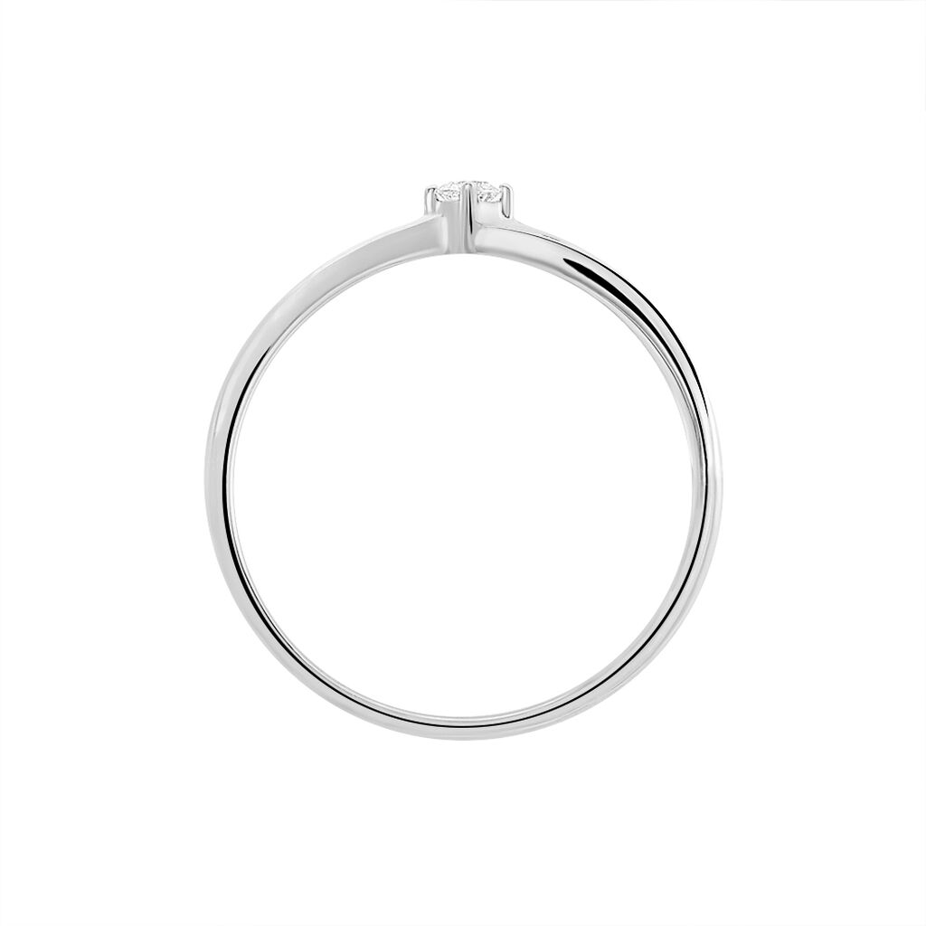 Bague Selene Or Blanc Diamant - Bagues Solitaire Femme | Marc Orian
