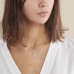 Collier Astra Argent Blanc Oxyde De Zirconium - Colliers avec pierres Femme | Marc Orian