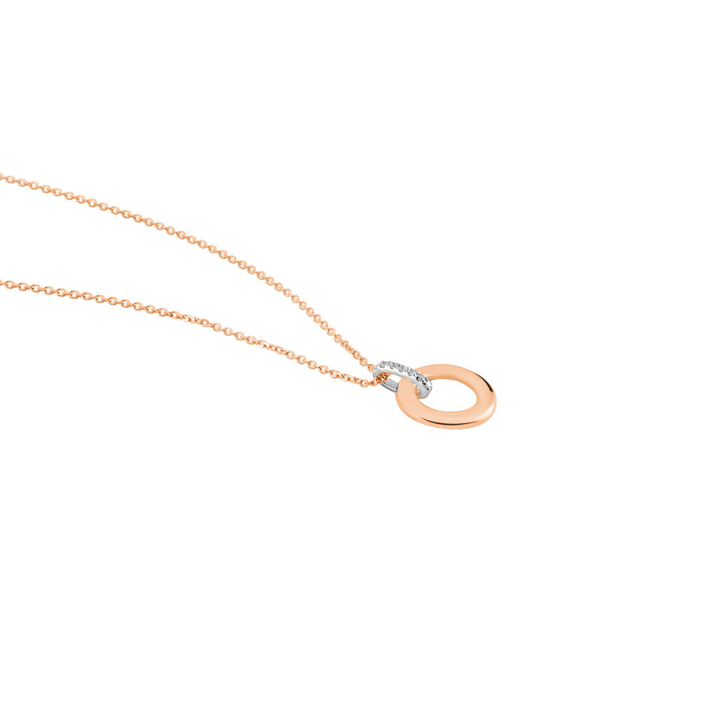 Collier Melynda Or Rose Diamant - Colliers avec pierres Femme | Marc Orian