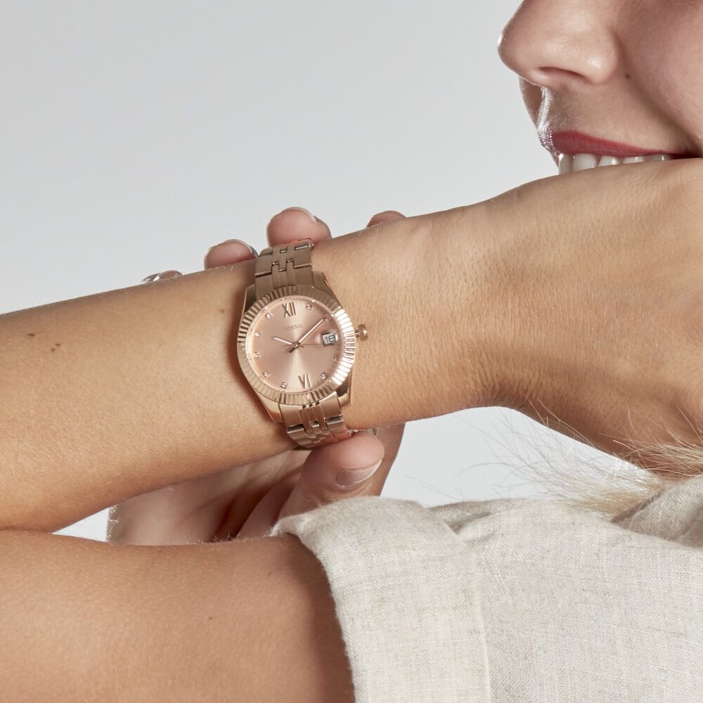 Montre Fossil Scarlette Mini Rose - HIMFRQS2760 • Marc Orian | Bijouterie  en ligne