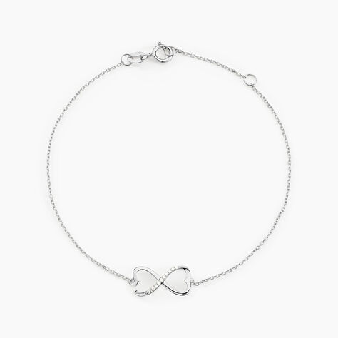 Bracelet Irmela Or Blanc Diamant - Bracelets chaînes Femme | Marc Orian