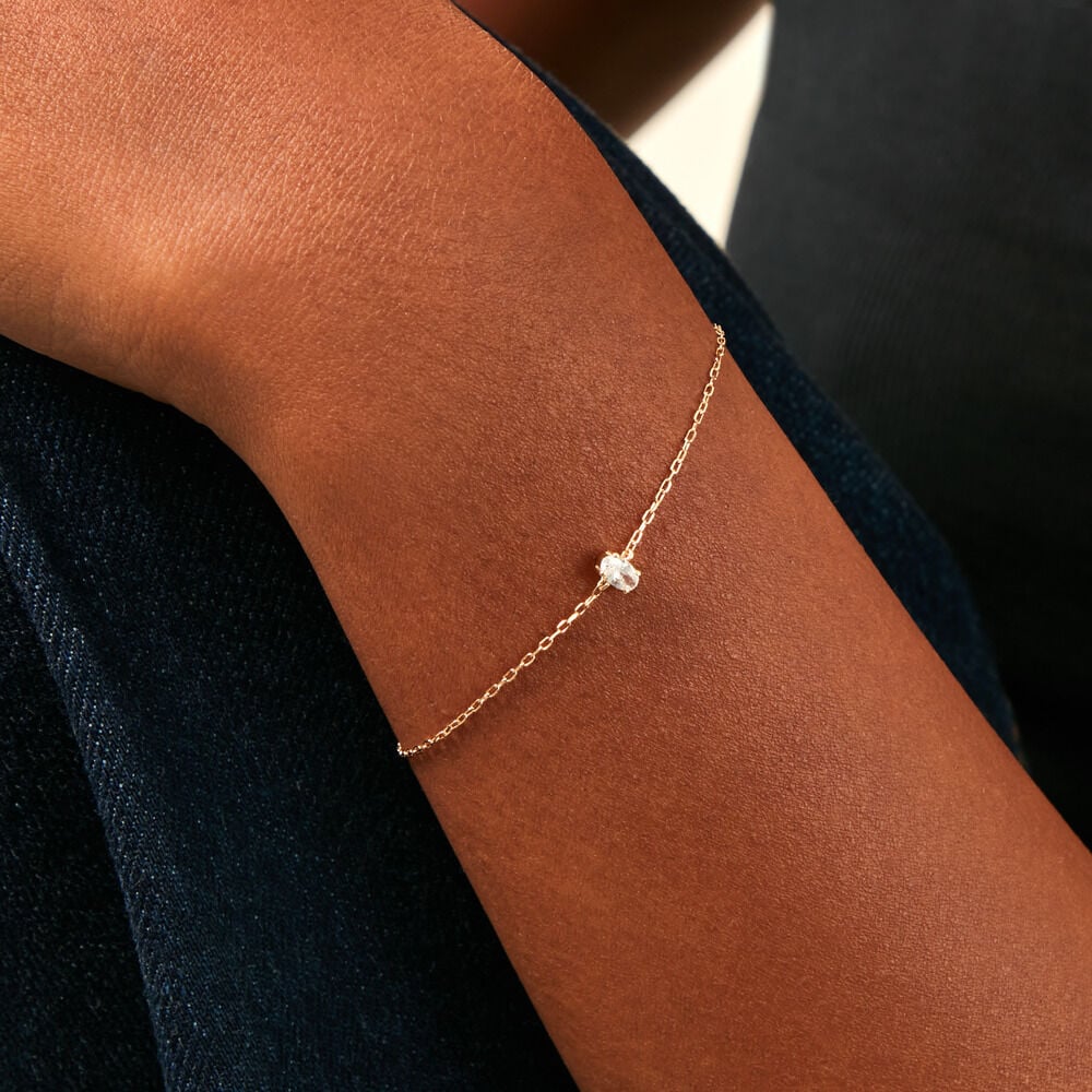 Bracelet Husam Or Jaune Oxyde De Zirconium - Bracelets chaînes Femme | Marc Orian