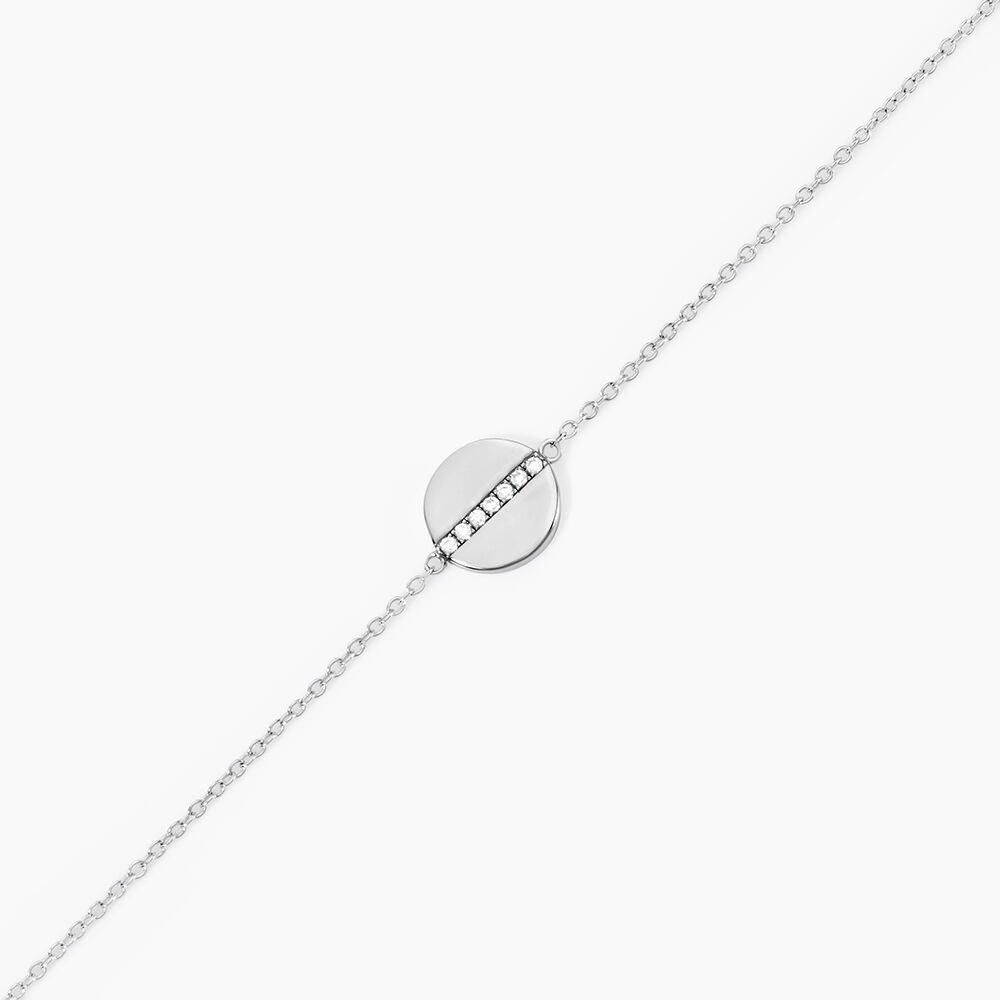Bracelet Alexane Argent Blanc Oxyde De Zirconium - Bracelets Medailles Femme | Marc Orian