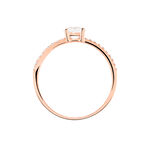 Bague Solitaire Dayna Or Rose Oxyde De Zirconium - Solitaires Femme | Marc Orian