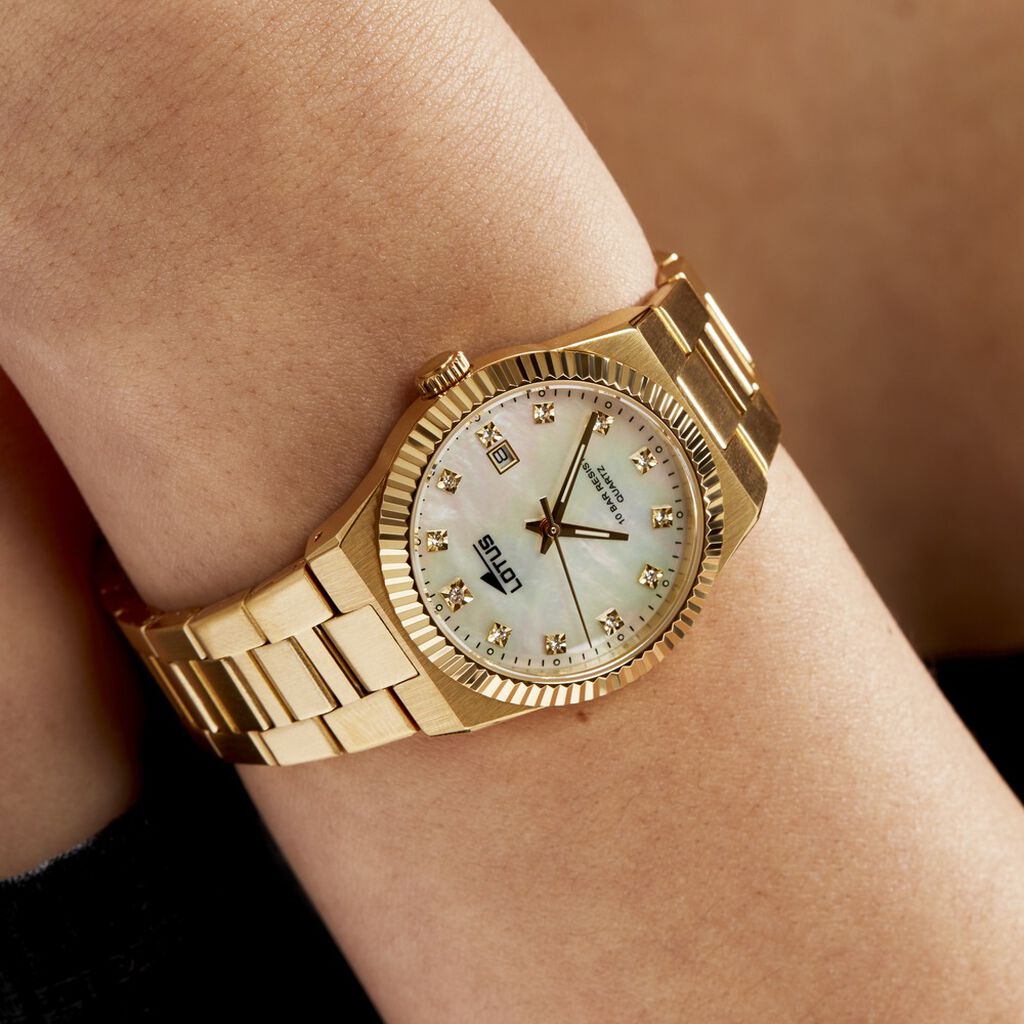 Montre Lotus Freedom Collection Nacre Blanche - Montres classiques Femme | Marc Orian