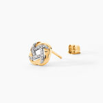 Boucles D'oreilles Puces Maryanna Or Jaune Diamant - Puces Femme | Marc Orian