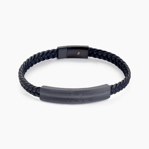 Bracelet Cuir De Vache Noir - Bracelets cuir Homme | Marc Orian