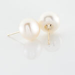 Boucles D'oreilles Puces Ursulina Or Jaune Perle De Culture - Boucles d'oreilles mariage Femme | Marc Orian