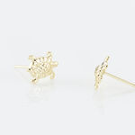 Boucles D'oreilles Puces Almahae Tortue Or Jaune - Puces Femme | Marc Orian