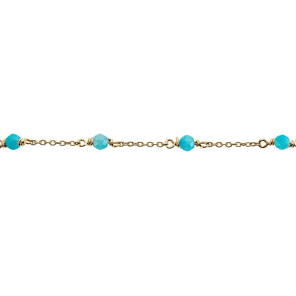 Bracelet Calliope Plaqué Or Doré Amazonite - Bracelets chaînes Femme | Marc Orian
