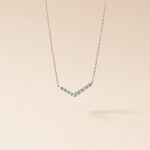 Collier Elga Argent Blanc Oxyde De Zirconium - Colliers avec pierres Femme | Marc Orian