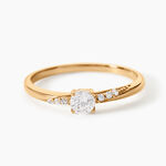 Bague Delphina Plaqu&eacute; Or Jaune Oxyde De Zirconium - Bijoux fantaisie Femme | Marc Orian