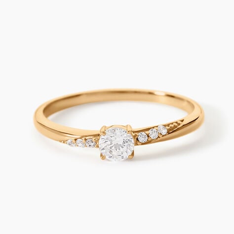 Bague Delphina Plaqu&eacute; Or Jaune Oxyde De Zirconium - Bijoux fantaisie Femme | Marc Orian