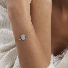Bracelet Argent Blanc Amika Oxydes De Zirconium - Bracelets chaînes Femme | Marc Orian