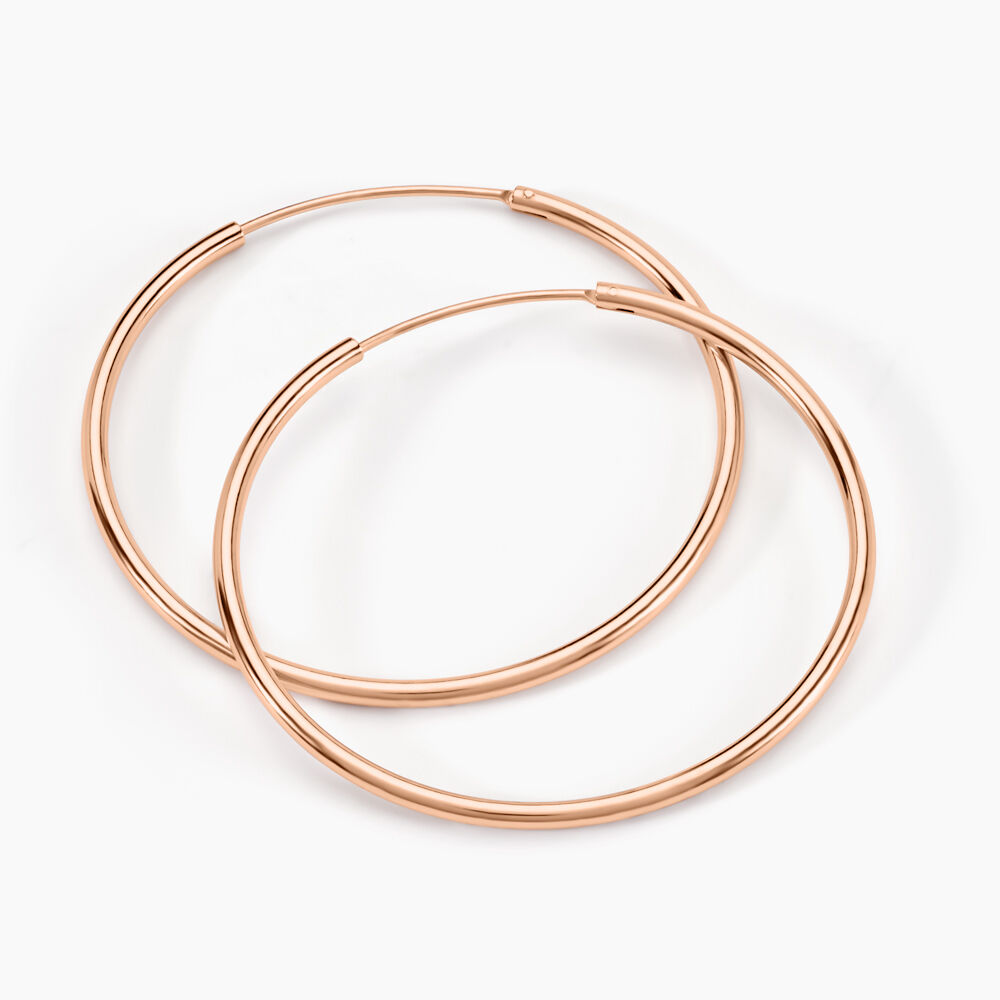 Creoles Argent Rose Olympia - Créoles Femme | Marc Orian