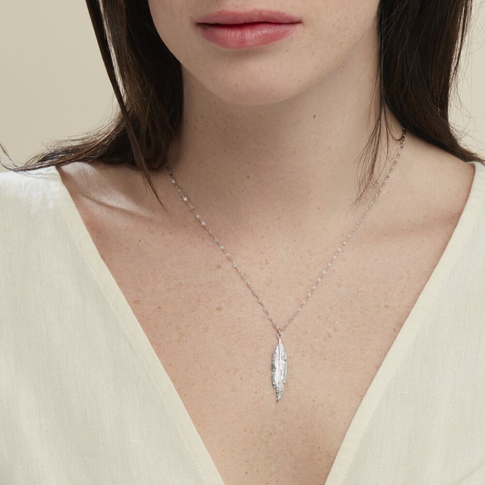 Collier Argent Blanc Jubba - Colliers Femme | Marc Orian