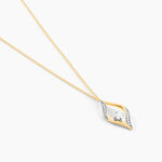 Collier Eye Or Jaune Oxyde De Zirconium - Colliers avec pierres Femme | Marc Orian