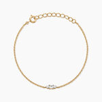 Bracelet Georgia Plaqu&eacute; Or Jaune Oxyde De Zirconium - Bracelets fantaisie Femme | Marc Orian