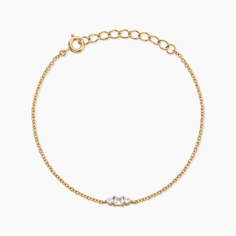 Bracelet Georgia Plaqu&eacute; Or Jaune Oxyde De Zirconium - Bracelets fantaisie Femme | Marc Orian