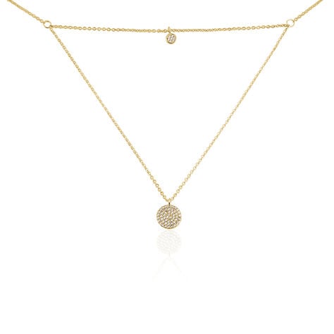 Collier Plaqu&eacute; Or Jaune Dev Oxyde De Zirconium - Colliers multirangs Femme | Marc Orian