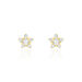 Boucles D'oreilles Puces Elais Etoile Or Jaune Oxyde De Zirconium - Puces Femme | Marc Orian