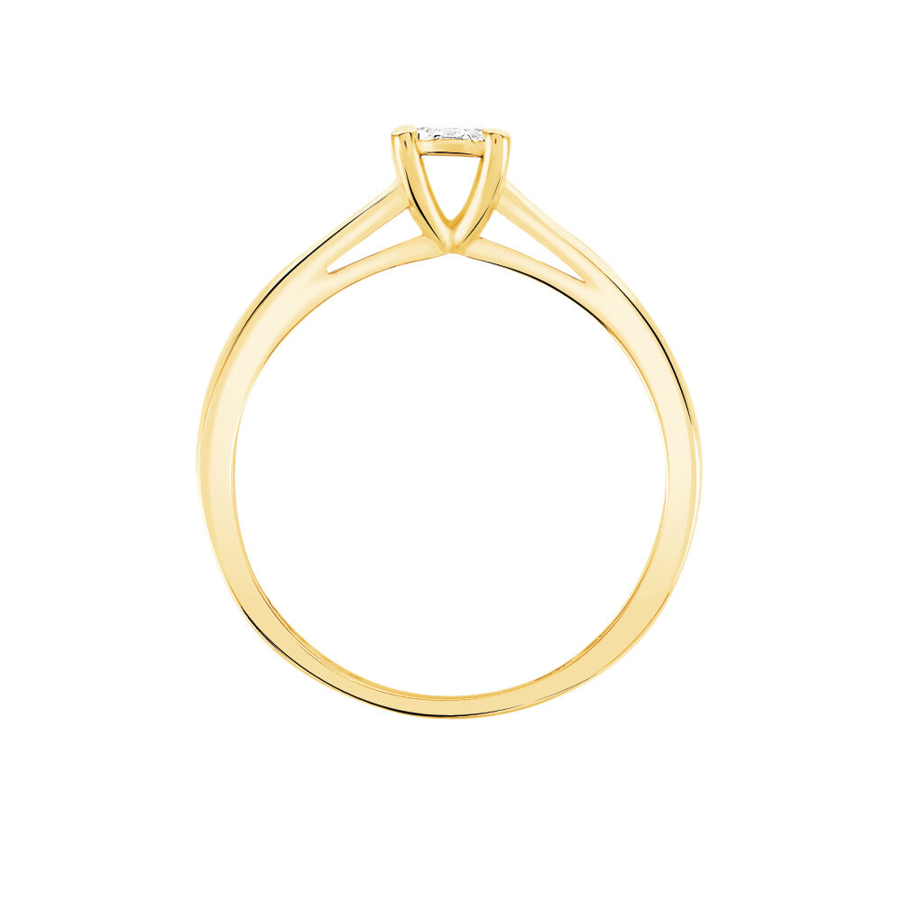 Bague Solitaire Artemis Or Jaune Diamant - Parures de mariage Femme | Marc Orian