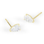 Boucles D'oreilles Puces Tierra Or Jaune Oxyde De Zirconium - Puces Femme | Marc Orian