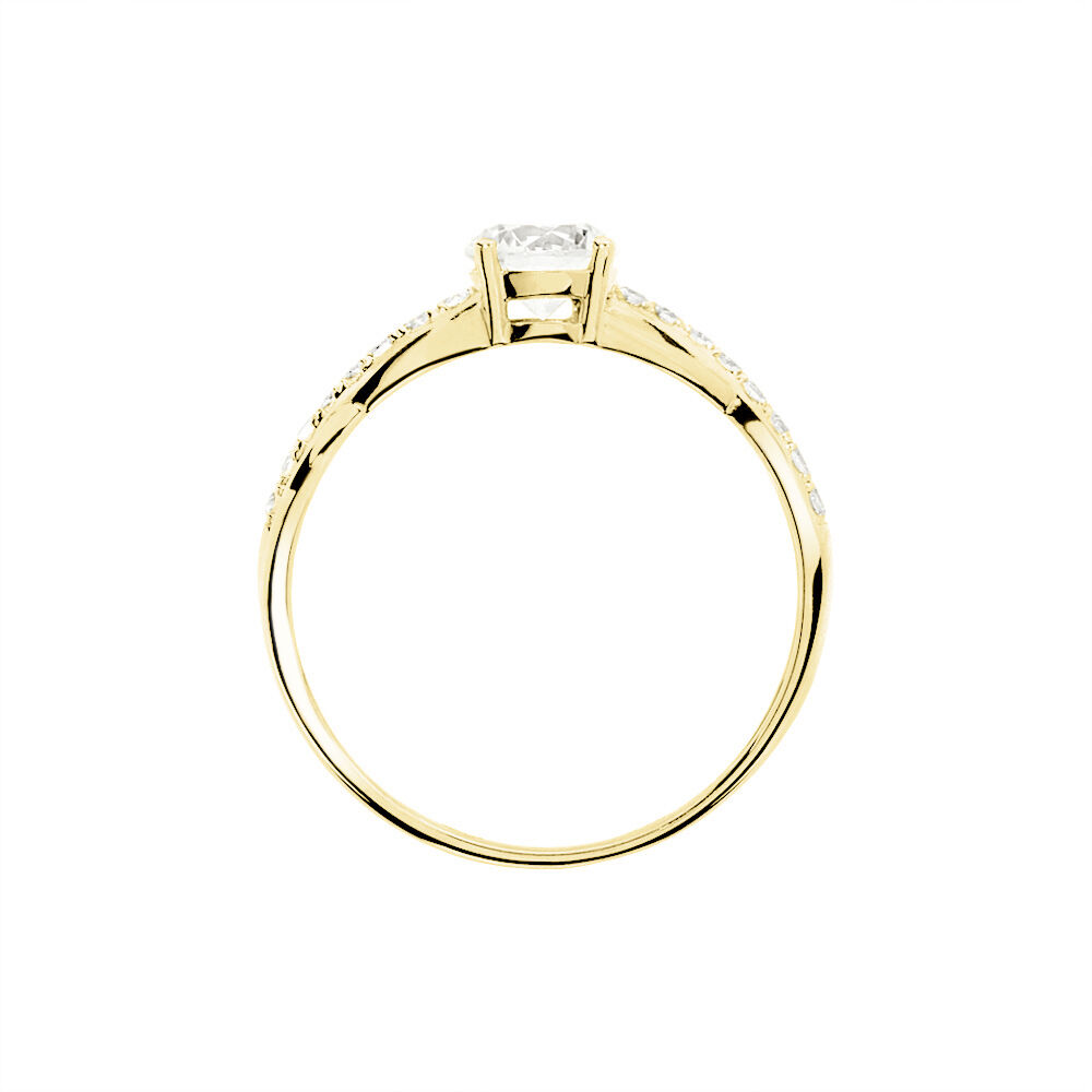 Bague Tilla Or Jaune Oxyde De Zirconium - Solitaires Femme | Marc Orian