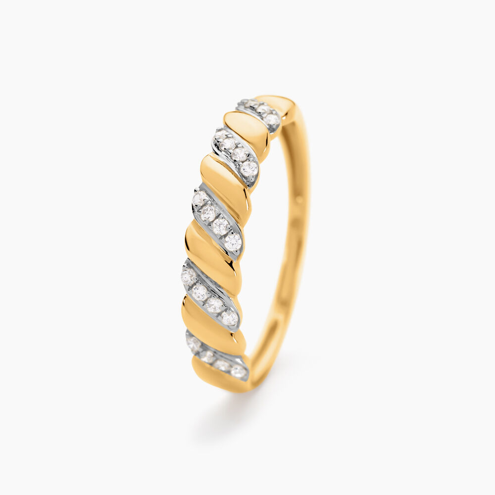 Bague Azariah Or Jaune Oxyde De Zirconium - Bagues avec pierre Femme | Marc Orian