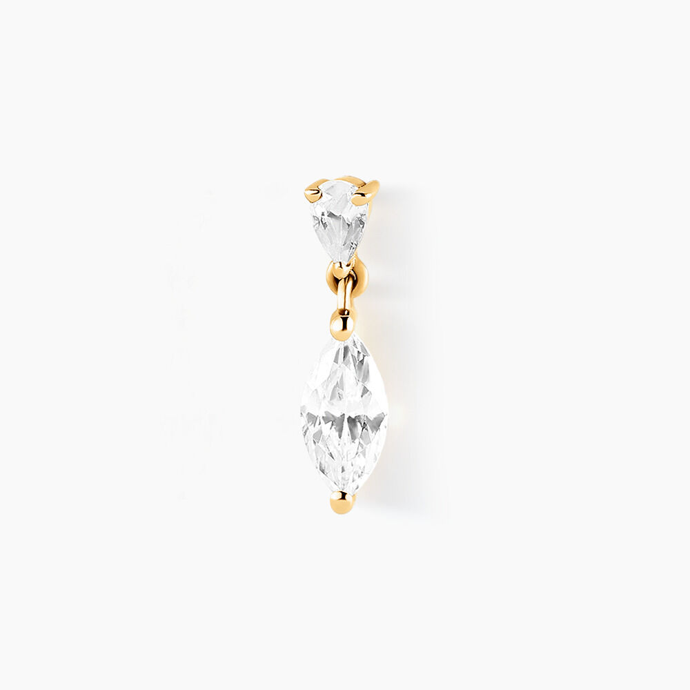 Piercing D'oreille Unitaire  Urbana Or Jaune Oxyde De Zirconium - Piercings Femme | Marc Orian