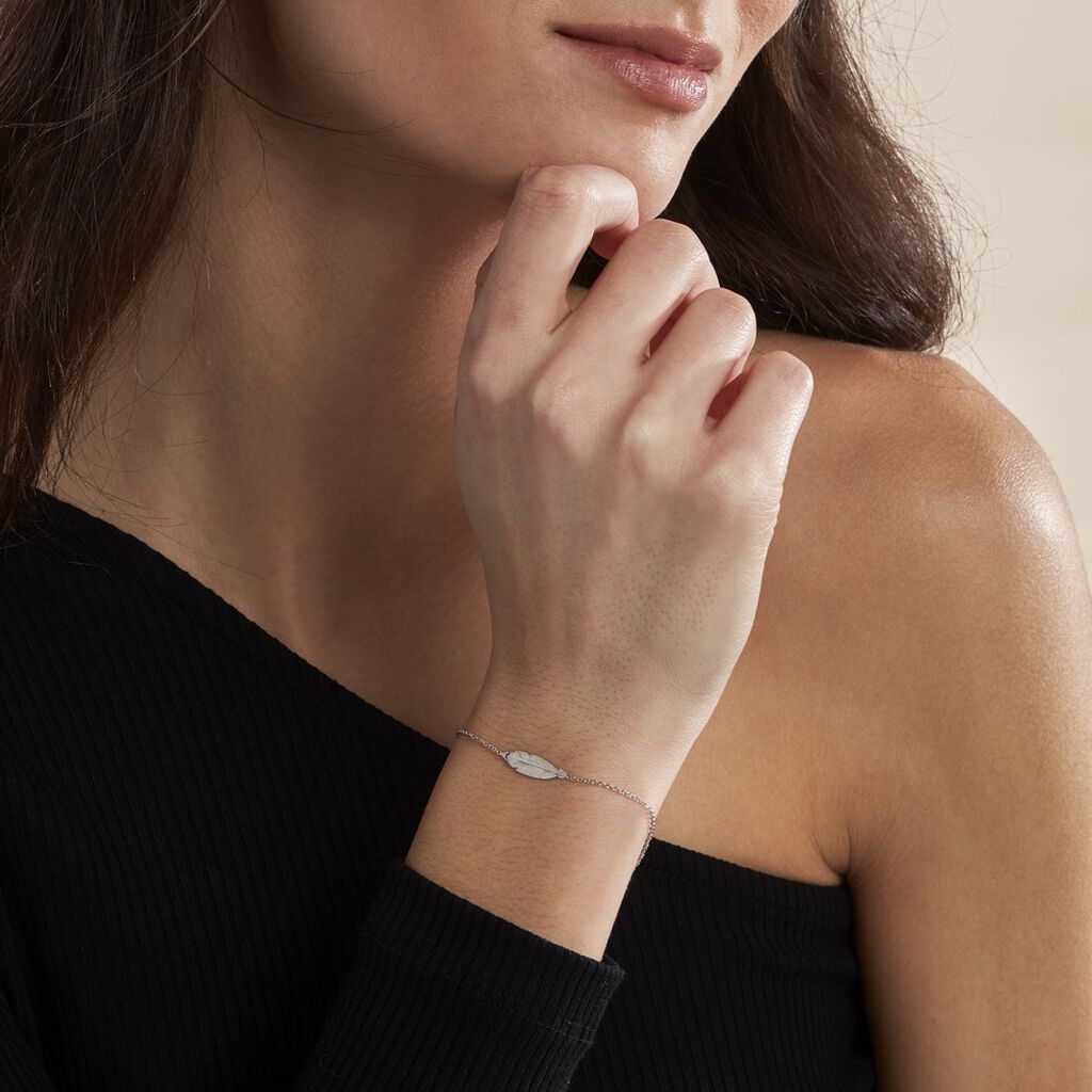 Bracelet Euriell Argent Blanc - Bracelets chaînes Femme | Marc Orian