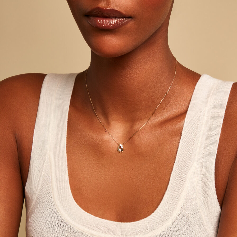 Collier Dullovius Or Jaune Diamant - Colliers avec pierres Femme | Marc Orian