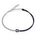 Bracelet Anicha Argent Blanc - Bracelets cordons Femme | Marc Orian