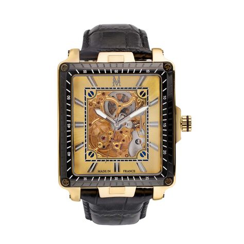 Montre Montignac Square Automatique Doré - Montres automatiques Homme | Marc Orian
